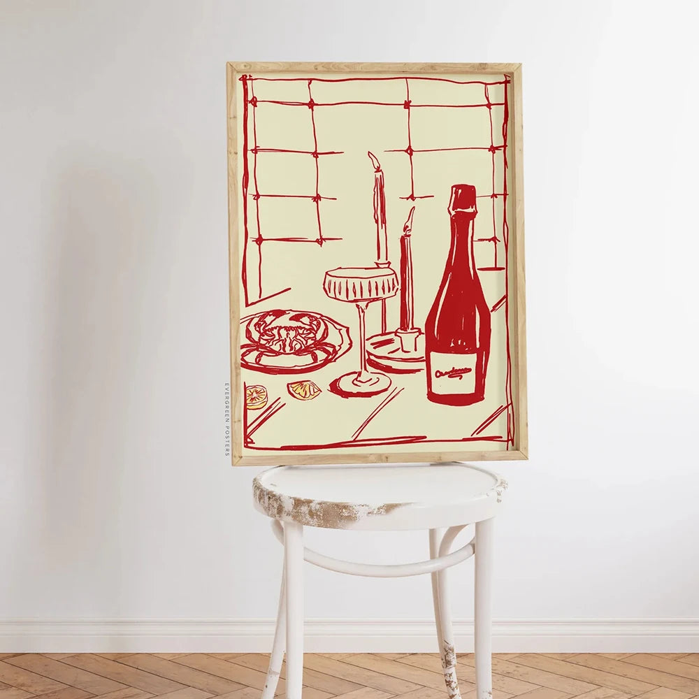 Dining with Wine and Crab