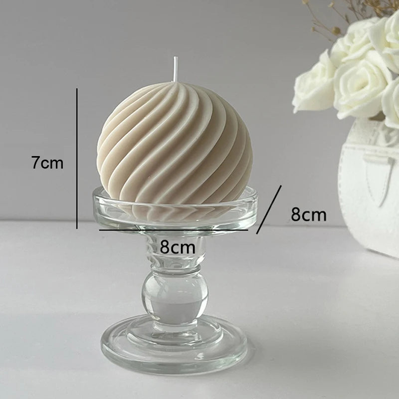Geometric Wave Ball Scented Candle