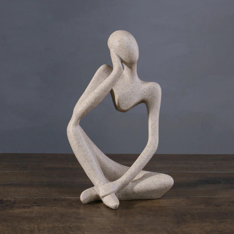 "The Thinker" Scandinavian Abstract Art Figures