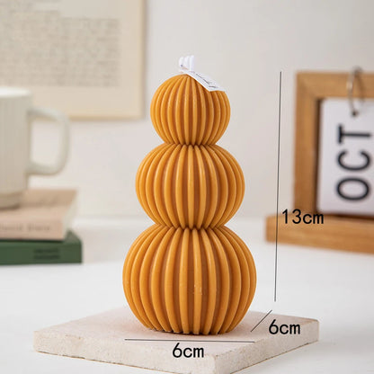 Geometric Wave Ball Scented Candle