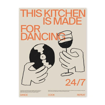 "Play It Twice" Record Player Poster