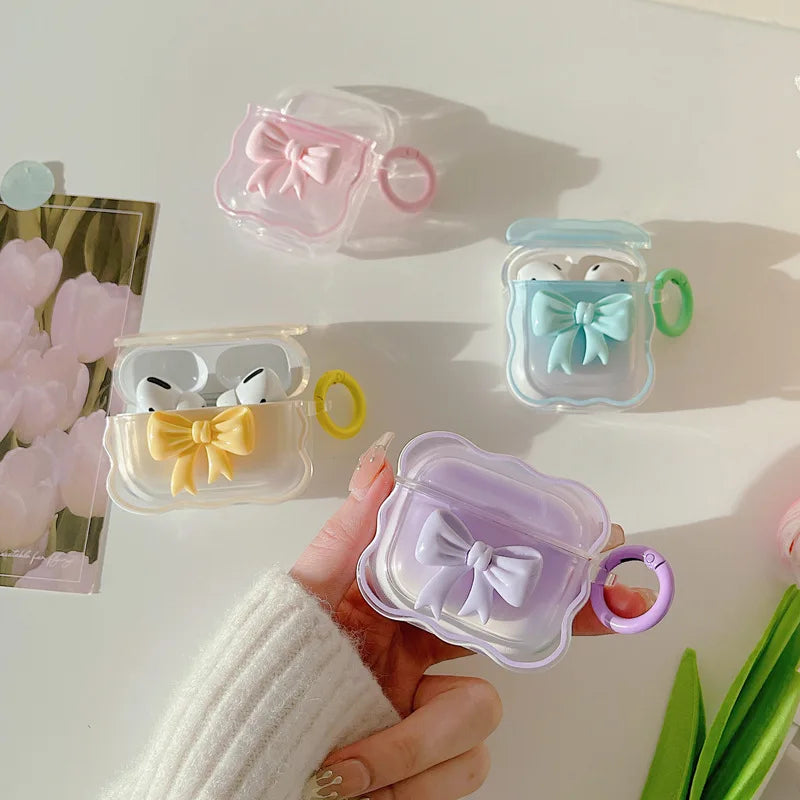 3D Bow Earphone AirPods Case