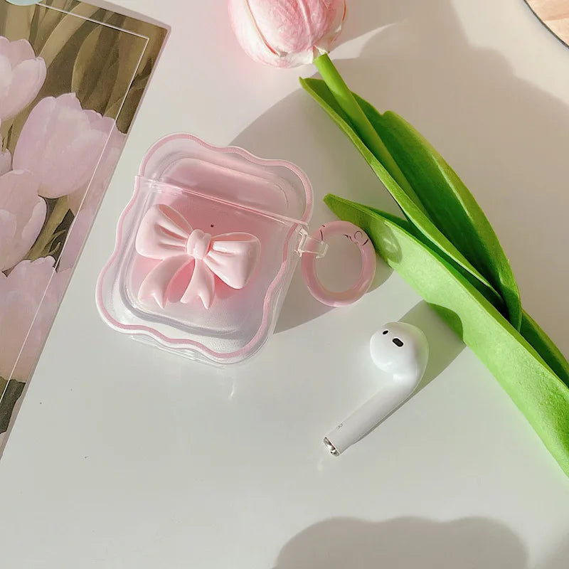 3D Bow Earphone AirPods Case