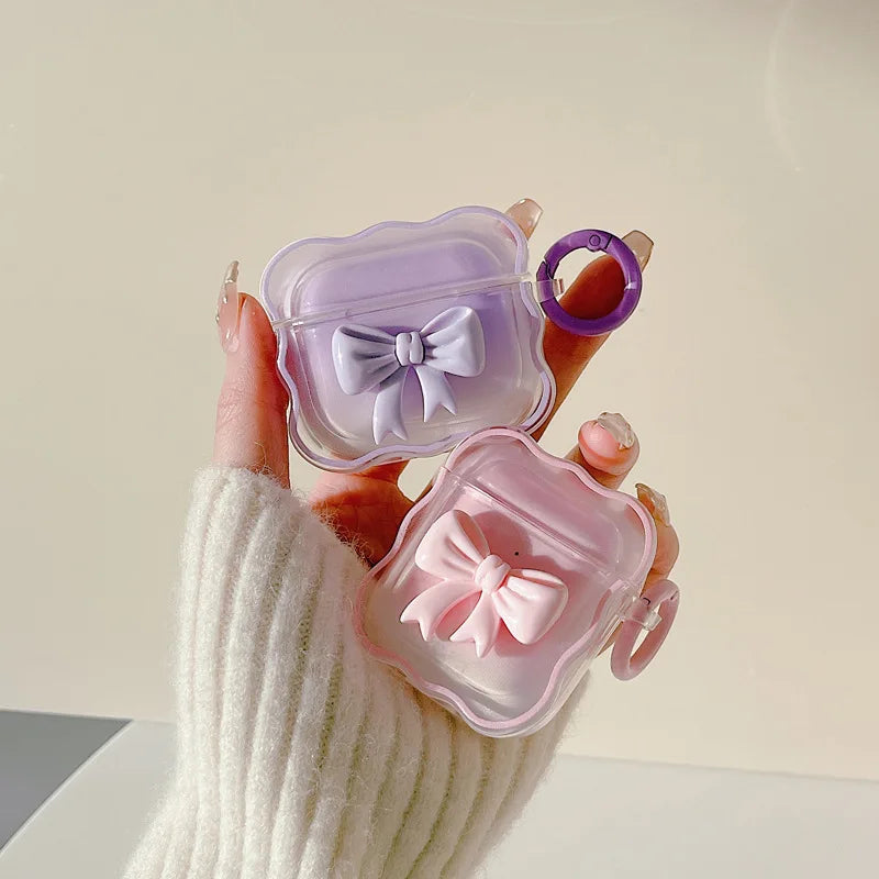 3D Bow Earphone AirPods Case